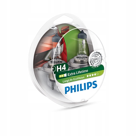 

Philips Żarówki H4 LongLife EcoVision 4xŻywotność
