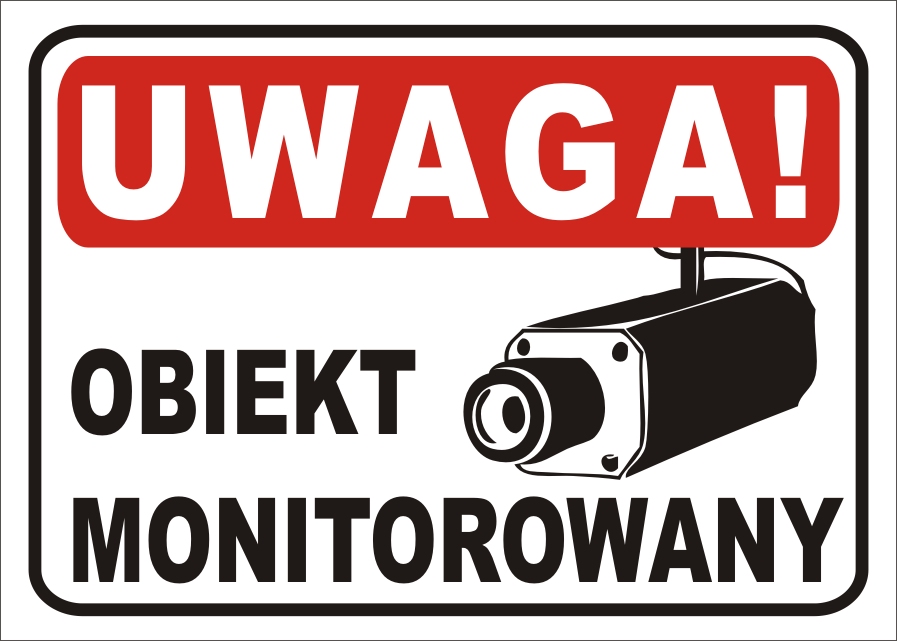 OBIEKT MONITOROWANY Tabliczka 21x15 cm CENA PROMOC Marka KMBpress
