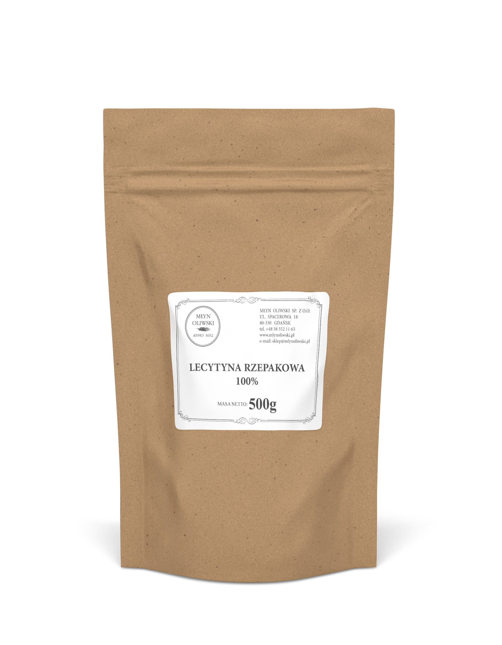 LECITÍN RZEPAKOWA REPKY 100% - 500g