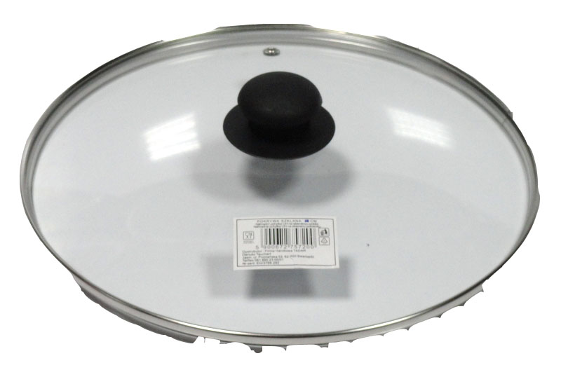 Pokrywa pokrywka szklana 12 cm Z RANTEM OKUWANA