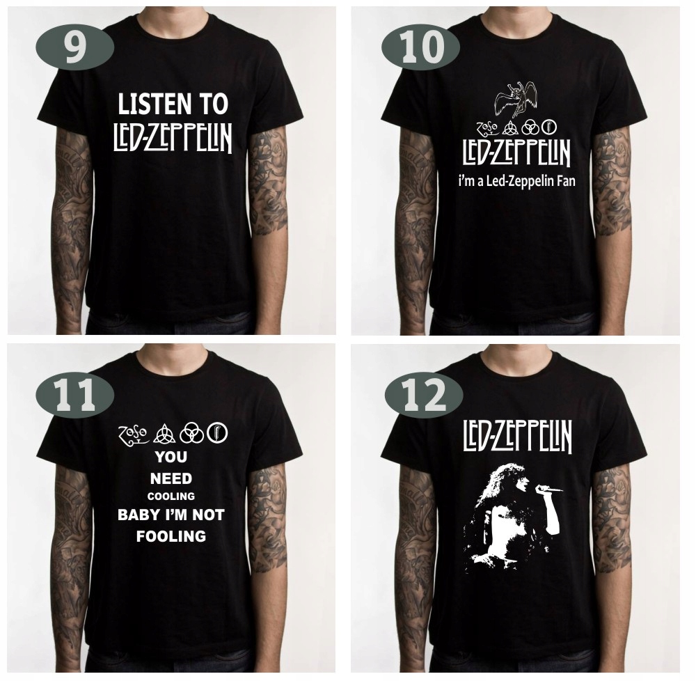 KOSZULKA T-SHIRT LED ZEPPELIN S-XXL - 13 wzorów Waga produktu z opakowaniem jednostkowym 1 kg