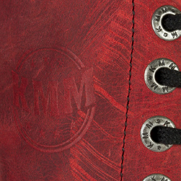 GLANY KMM Czerwone Bordowe 14 dziur Rozpinane Wysokie ORYGINAŁ Rozmiar 41 Rozmiar 41