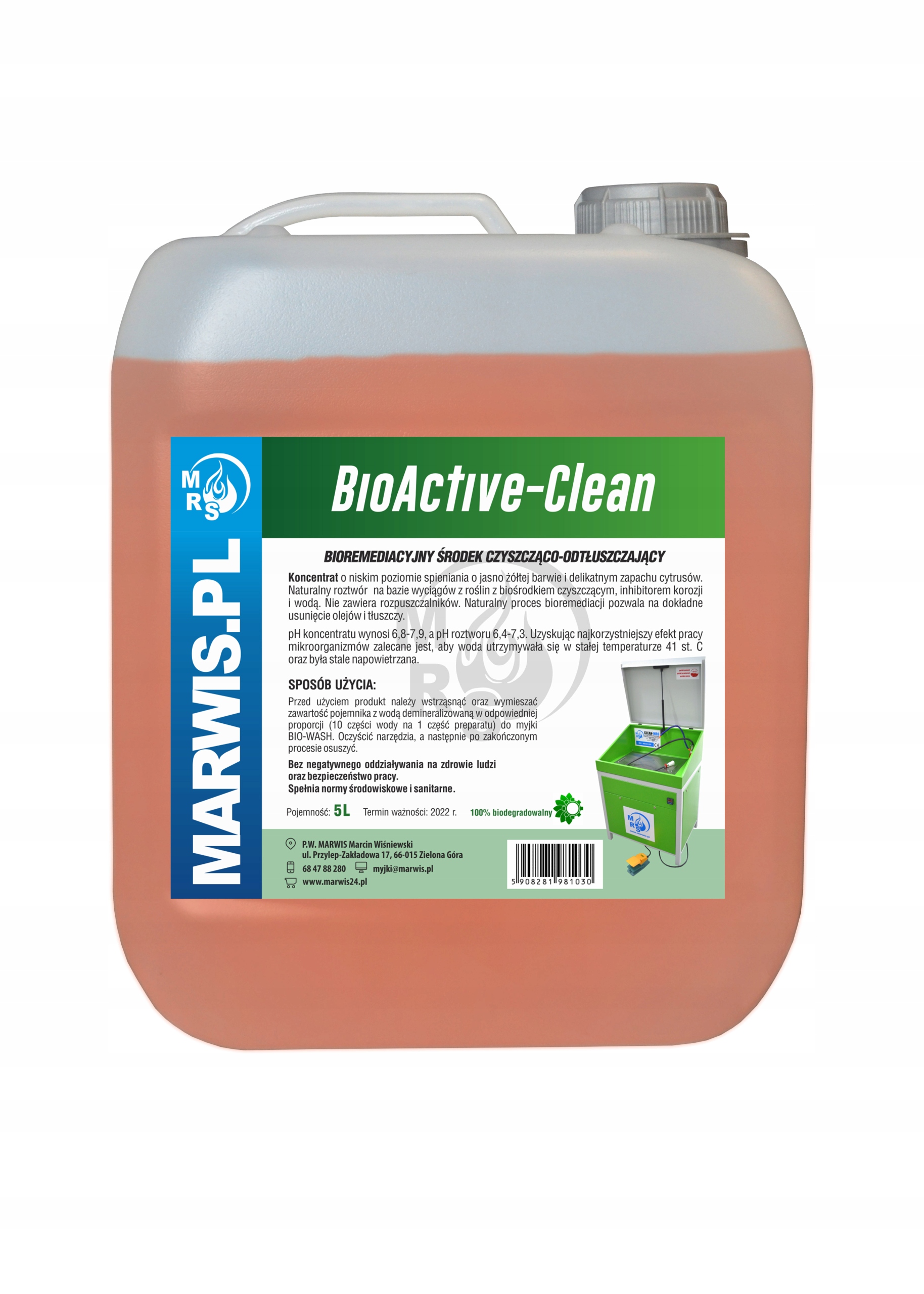 Chémia pre čistiace a umývacie zariadenia Evert Evertclean Strong Active