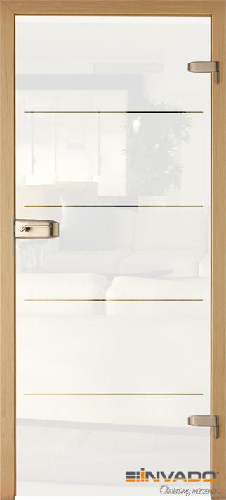 DRZWI WEWNĘTRZNE INVADO AMBER SZKLANE MODEL 14 Szerokość drzwi 80 cm