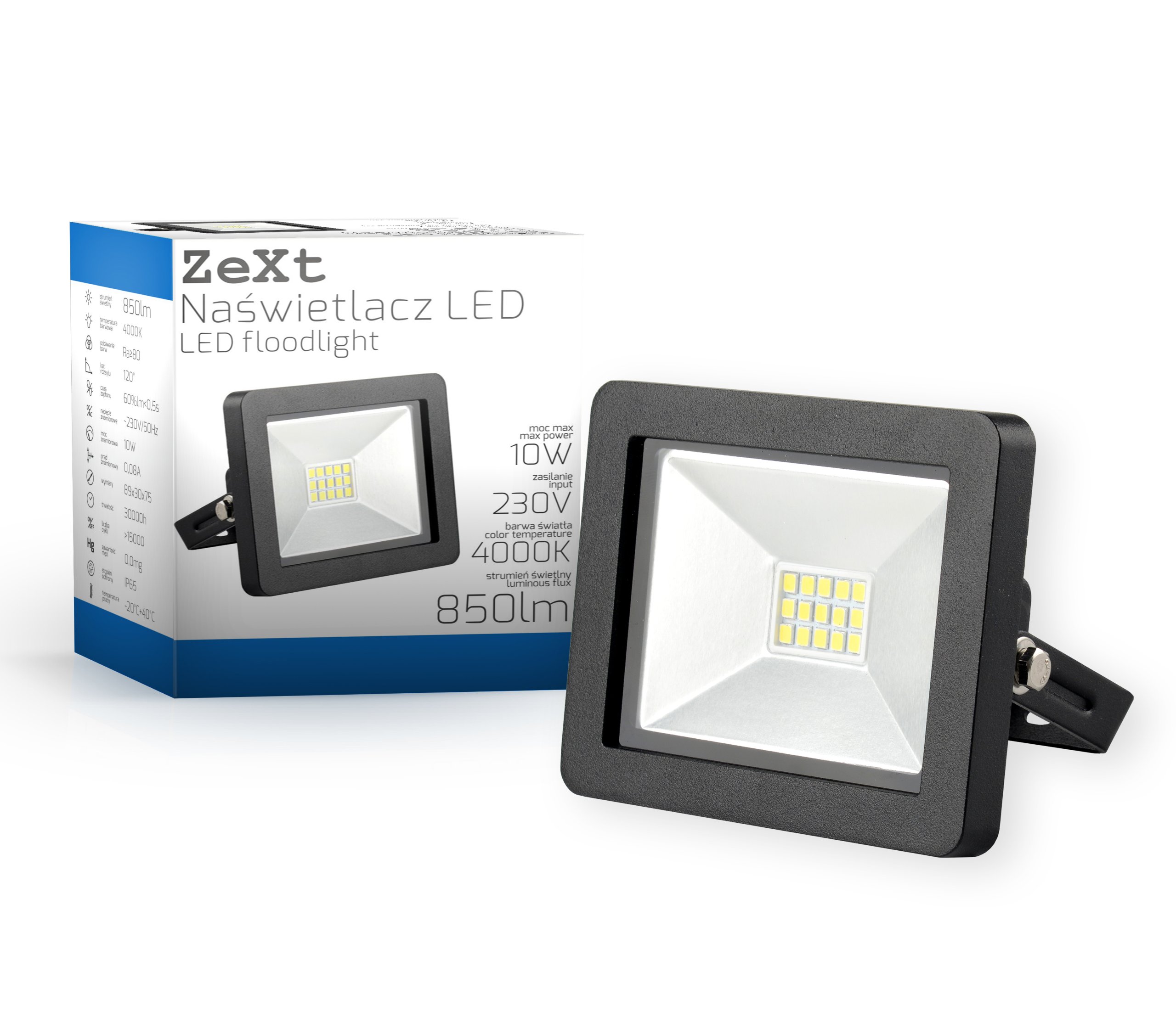 

Naświetlacz Led slim 10W 4000K