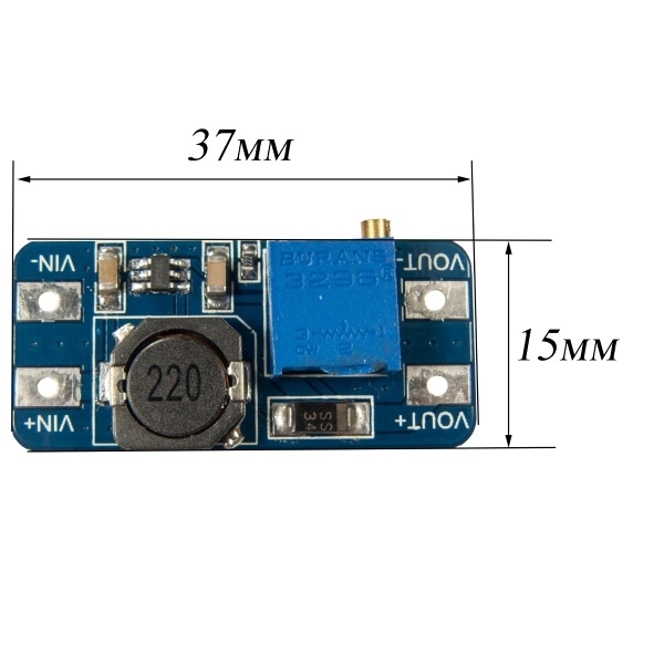 PRZETWORNICA STEP UP 5V - 28V DC 2A MT3608 Kod producenta 0000