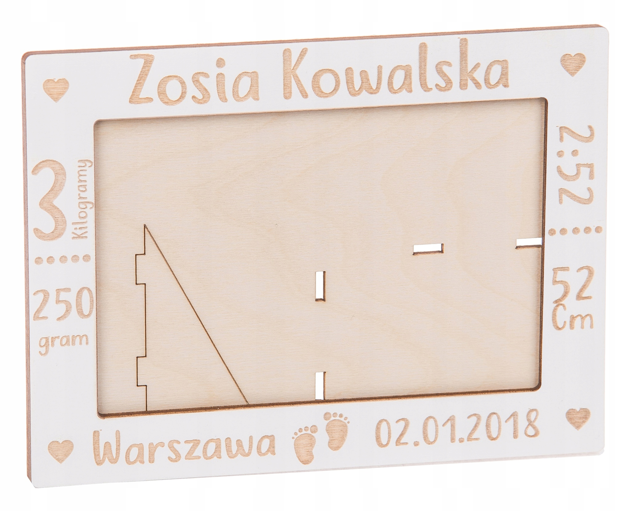 

Ramka Na Zdjęcie 15x10 chrzest Metryczka Roczek