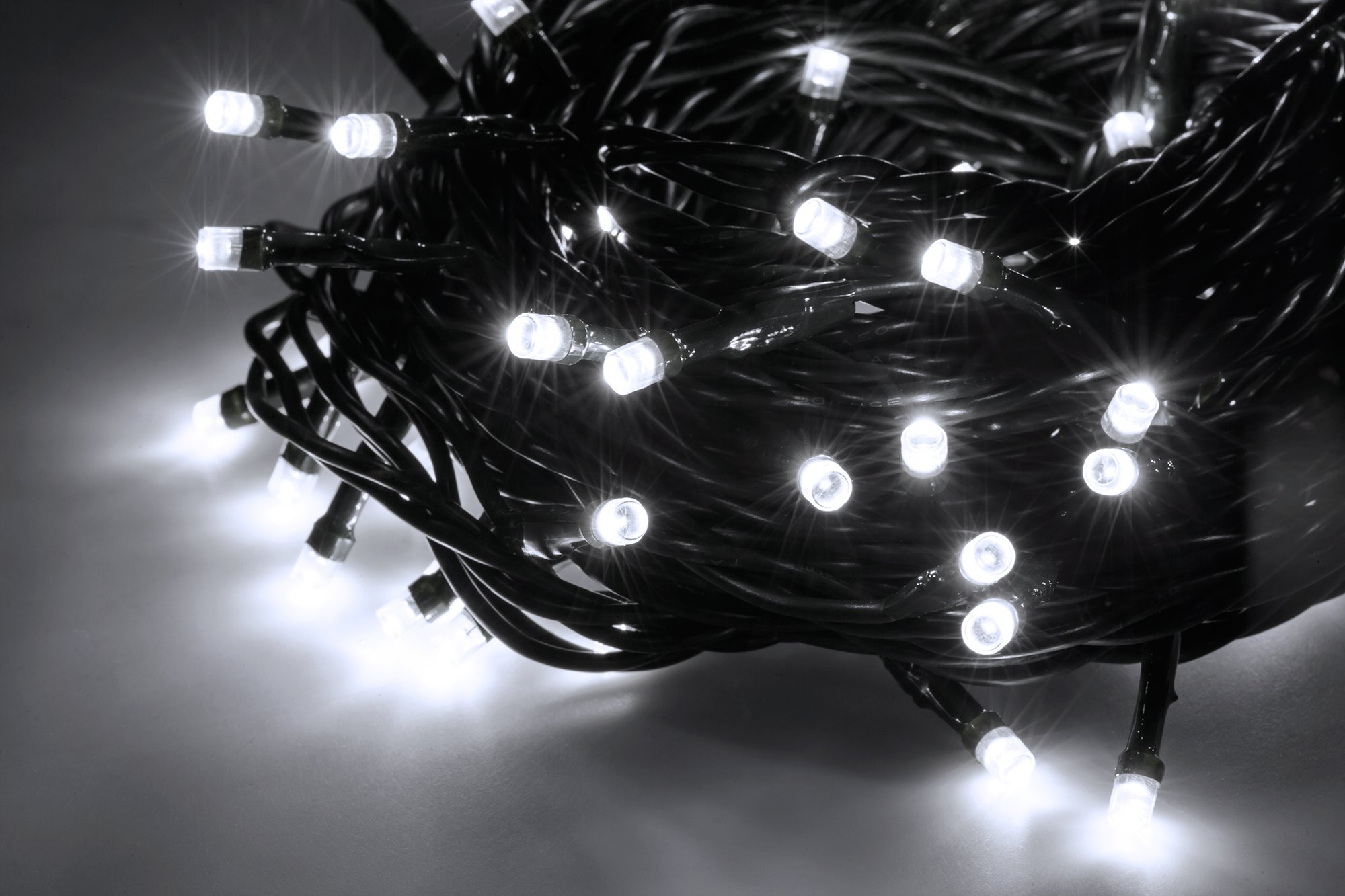 Lampki choinkowe 100led 10m biały ciepły zimy 230V Kolor lampek biały