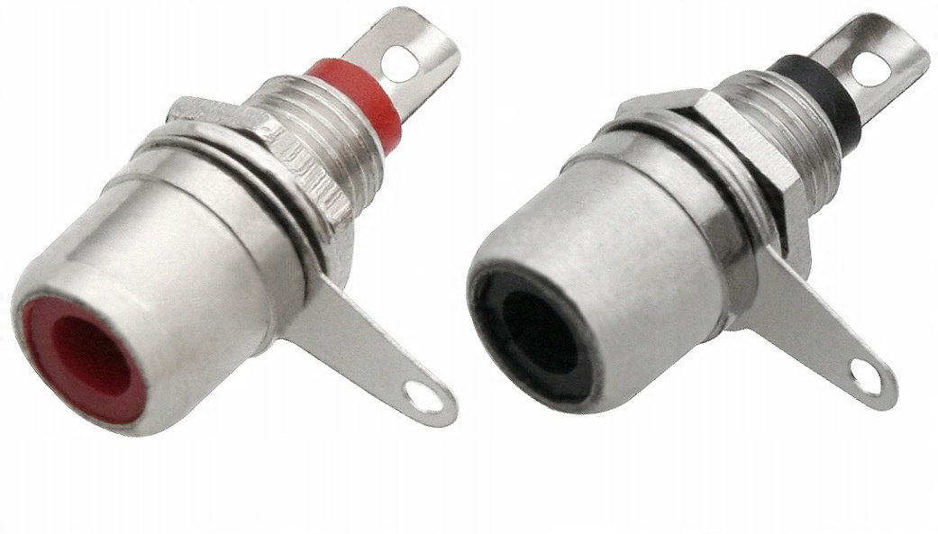 

Gniazdo Rca cincz metal do montażu 10sztuk FV(0733