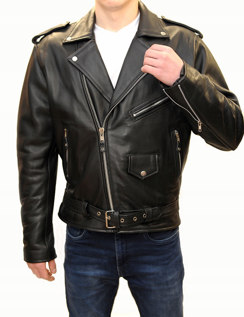 RAMONESKA MĘSKA KURTKA SKÓRZANA XL + GRATIS Rozmiar XL