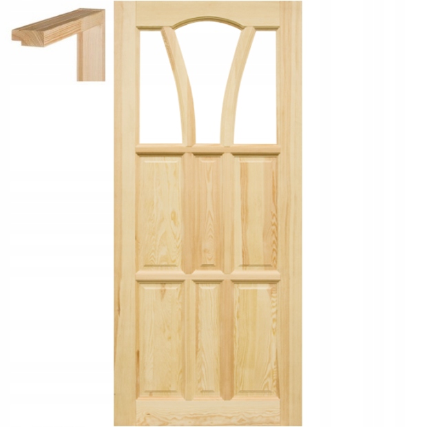 Dřevěné surové dveře 60 zárubeň Stolgen WS2
