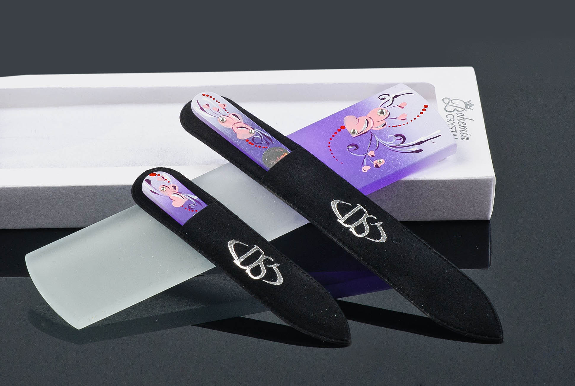 ZESTAW PILNIKÓW SWAROVSKI SERCE NA PREZENT Marka inna marka