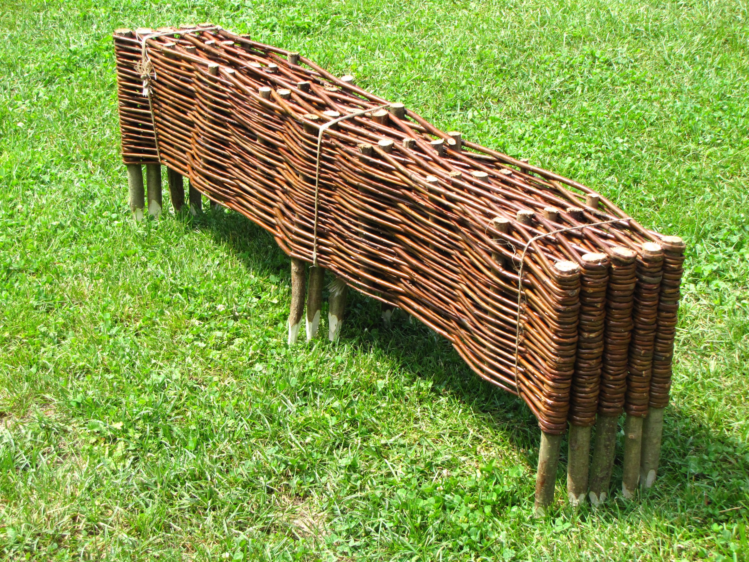 Płotek wiklinowy PALISADA OBRZEŻE Z WIKLINY Obrzeże wiklinowe 120 x 20 PL Długość 120 cm