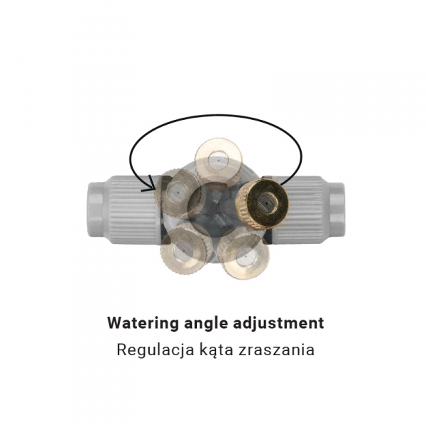 8 X DYSZA MGIEŁKA WODNA KURTYNA ZRASZACZ 15 M Marka Bradas