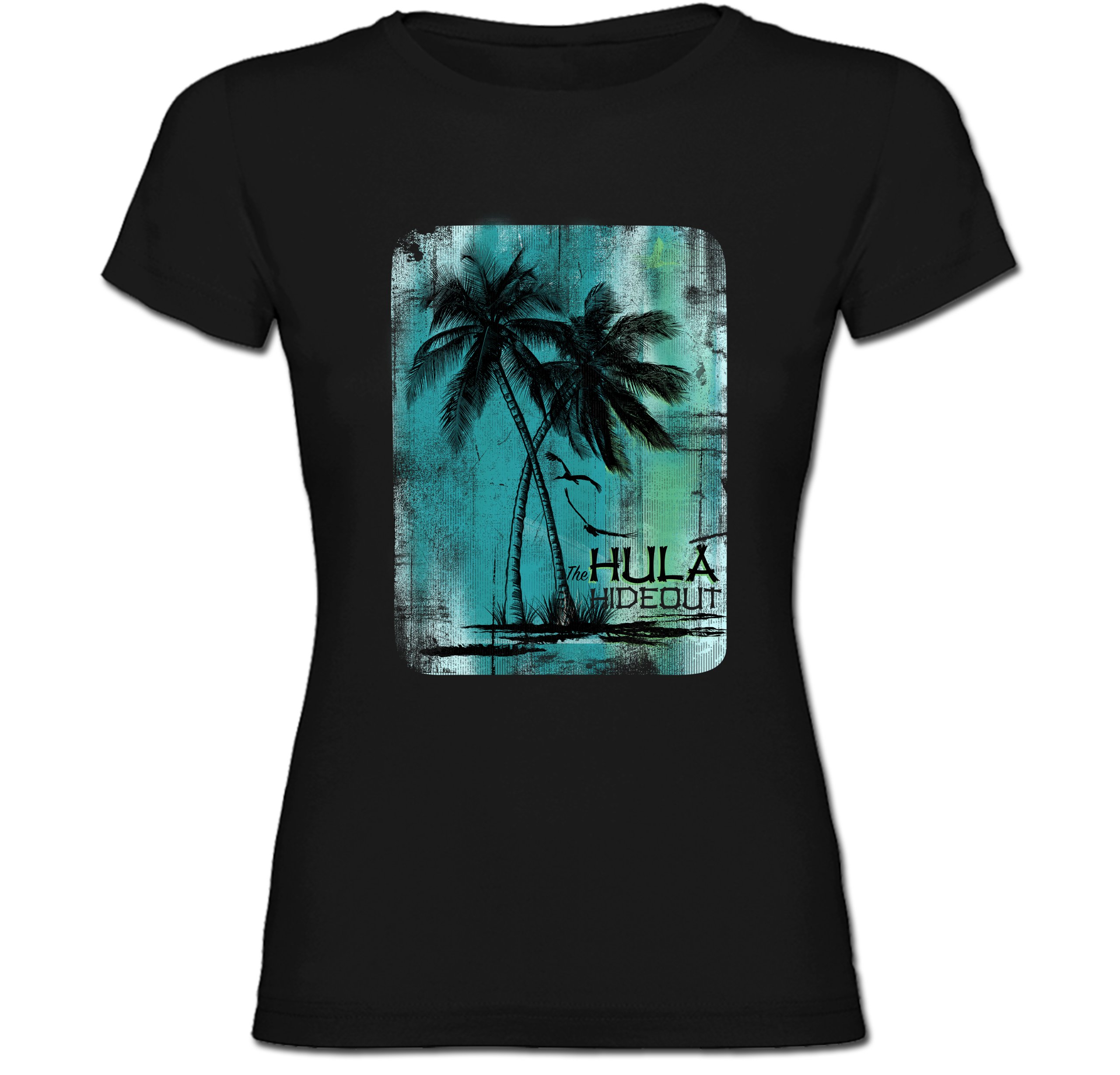 

Tshirt damski Palmy Tropiki Surfing Hula M