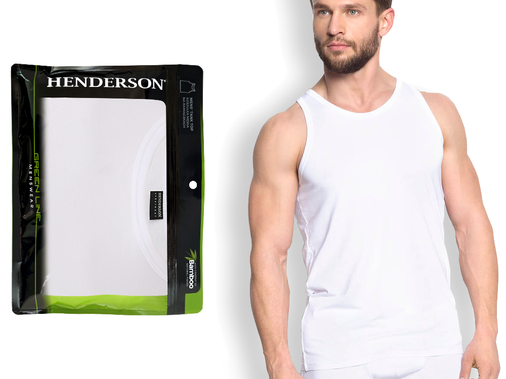 

Męski Podkoszulek ramiączko Henderson bambus r. M
