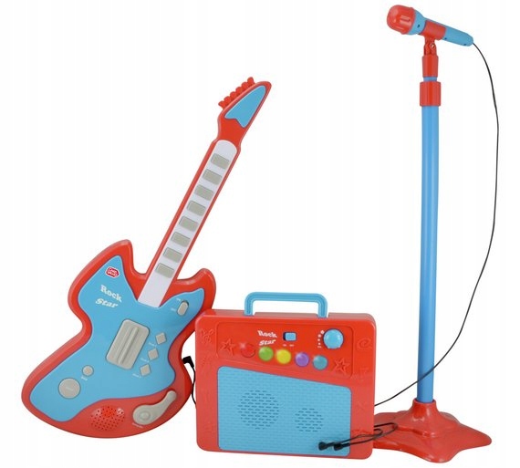 Karaoke gitara, mikrofon i wzmacniacz dla dziecka Marka Cv