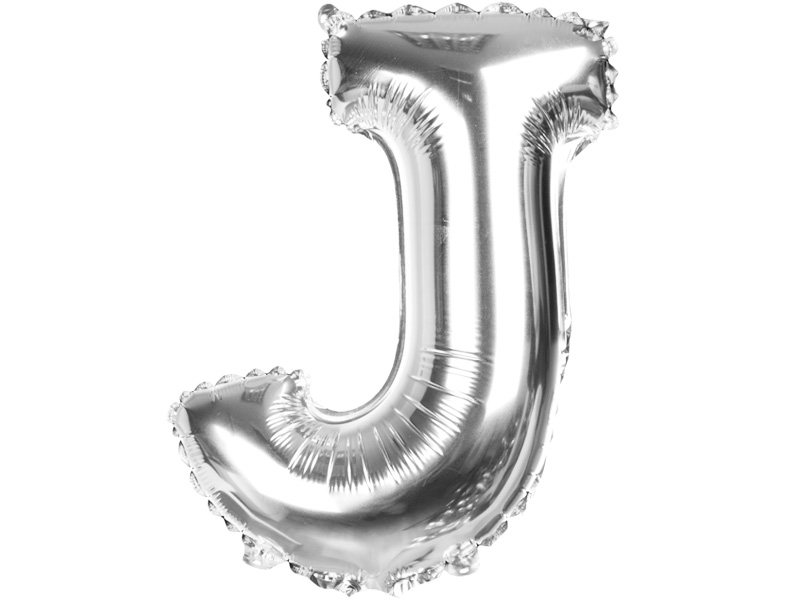 

Balony Foliowe Literki 40CM Balon Foliowy Srebro J