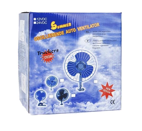 Obrotowy wentylator 12V 6'' do samochodu wiatrak EAN (GTIN) 50901225421654