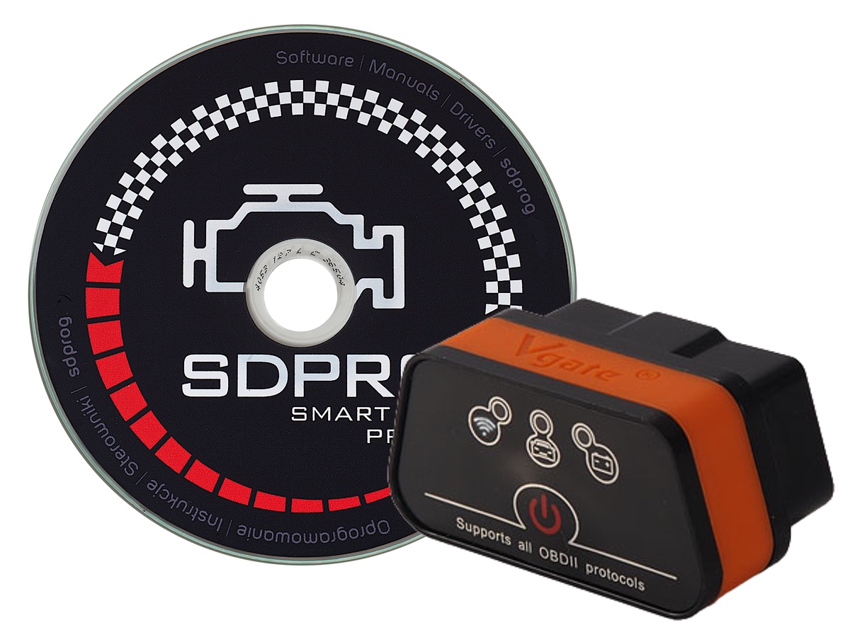 RENAULT interfejs OBD2 WiFi iCar + polski SDPROG