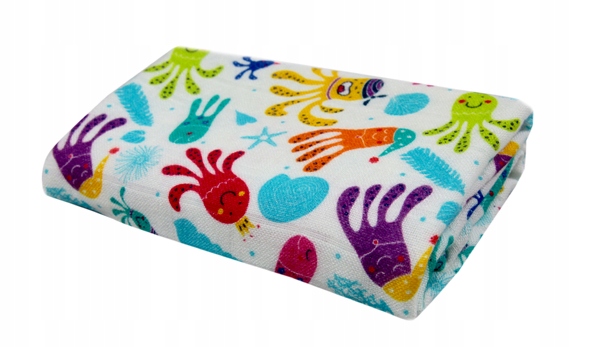 PIELUSZKA BAMBUSOWA 75X75 OŚMIORNICE Rodzaj pieluszek wielorazowe