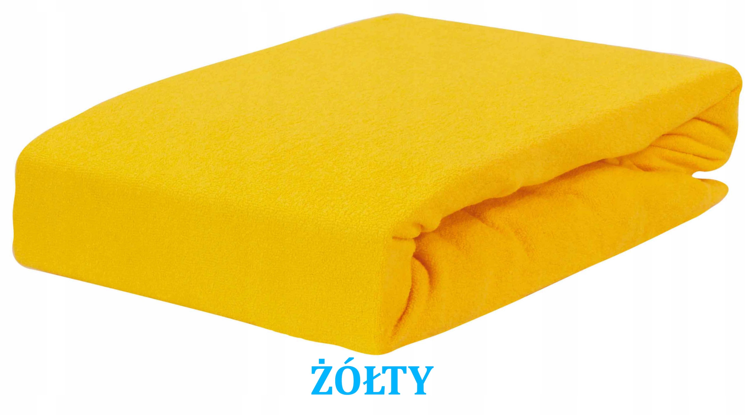 

Żółte Prześcieradło Frotte Z Gumką 160/200 Grube