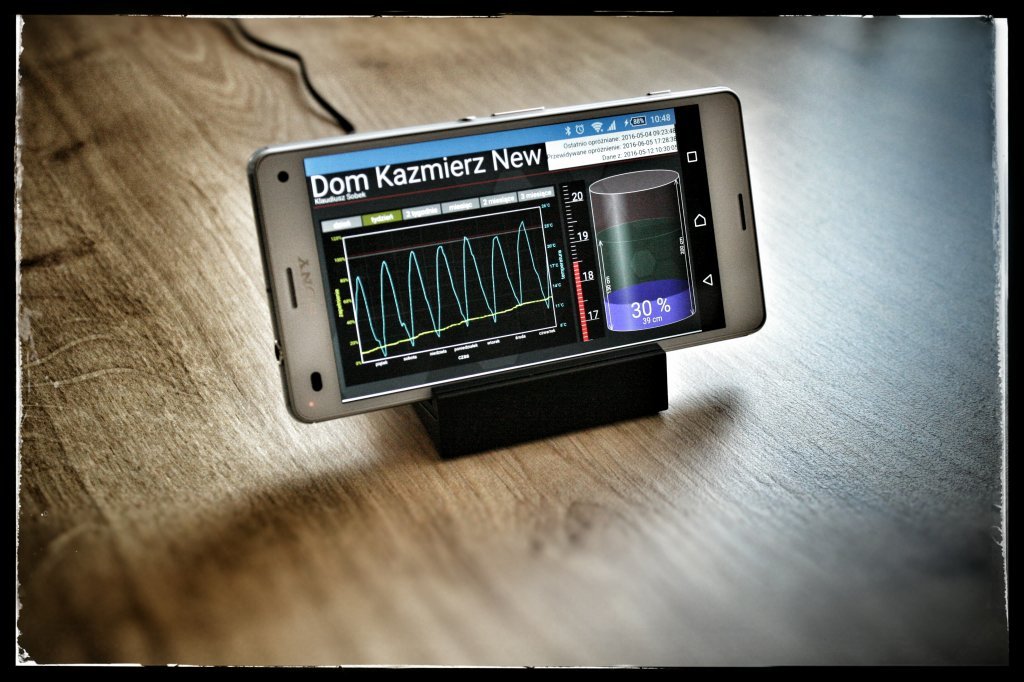 Szambo czujnik poziomu WiFi SMS Android Telefon Zasilanie baterie