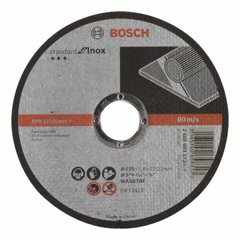

Tarcza Tnąca 125mm Do Stali Inox Bosch 125x1.6
