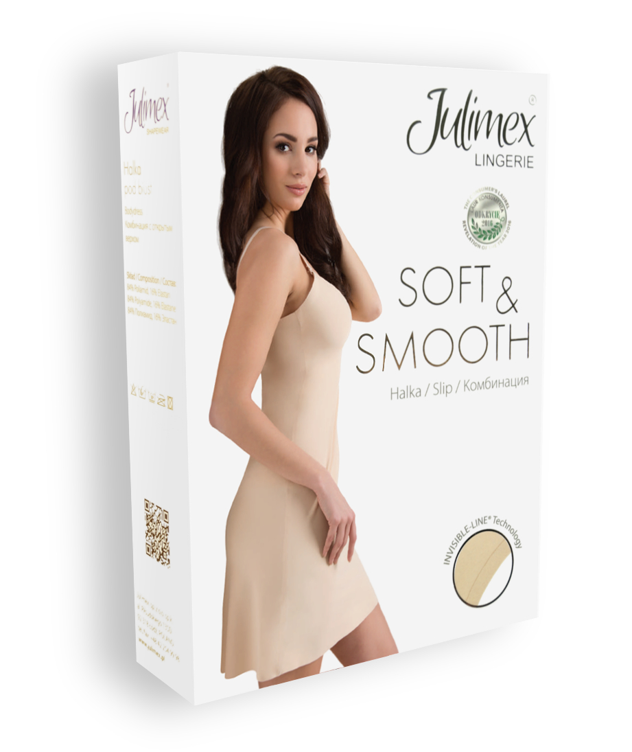 HALKA JULIMEX Soft & Smooth Lingerie - r L Wzór dominujący bez wzoru