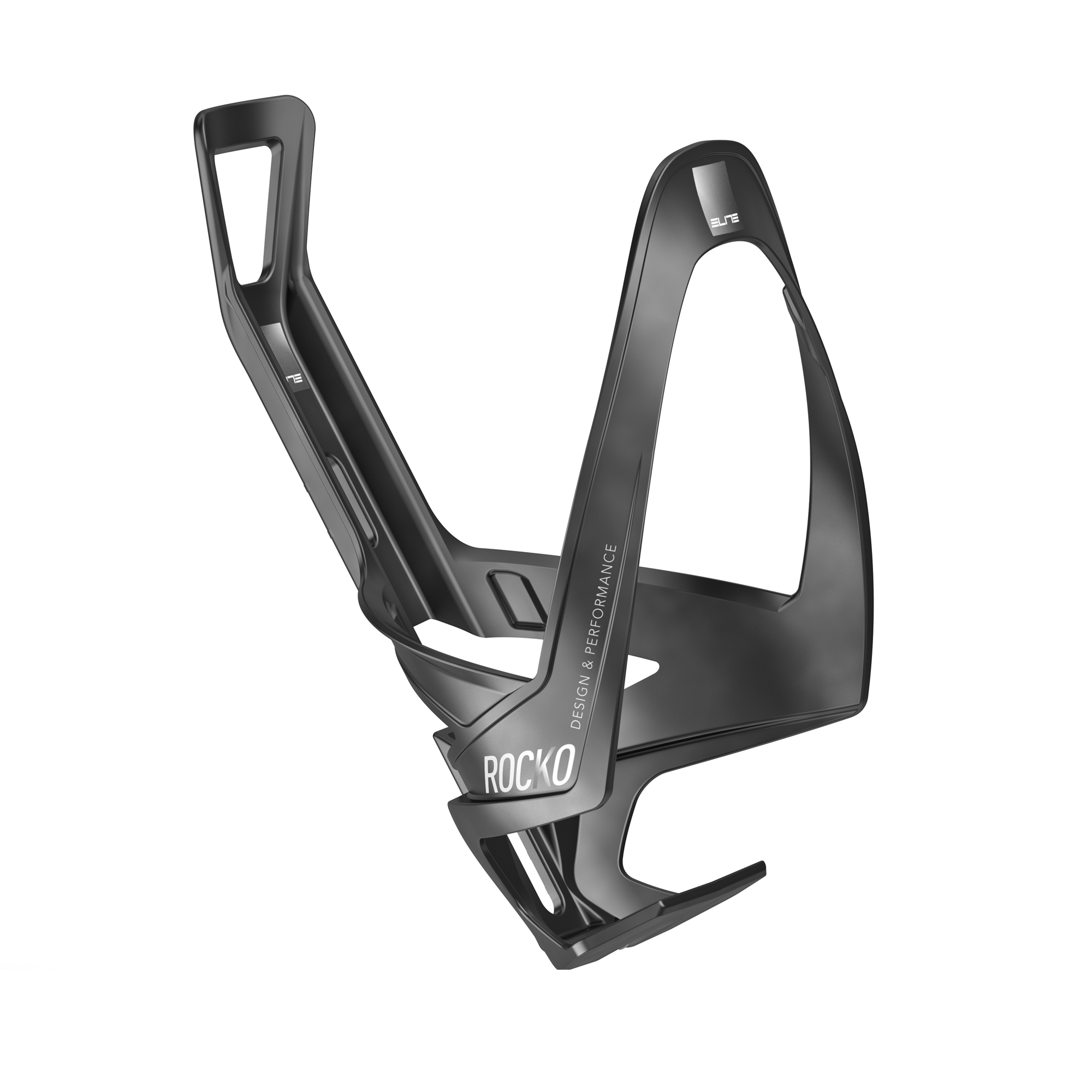 Koszyk Na Bidon Elite Rocko Carbon Czarny/biały