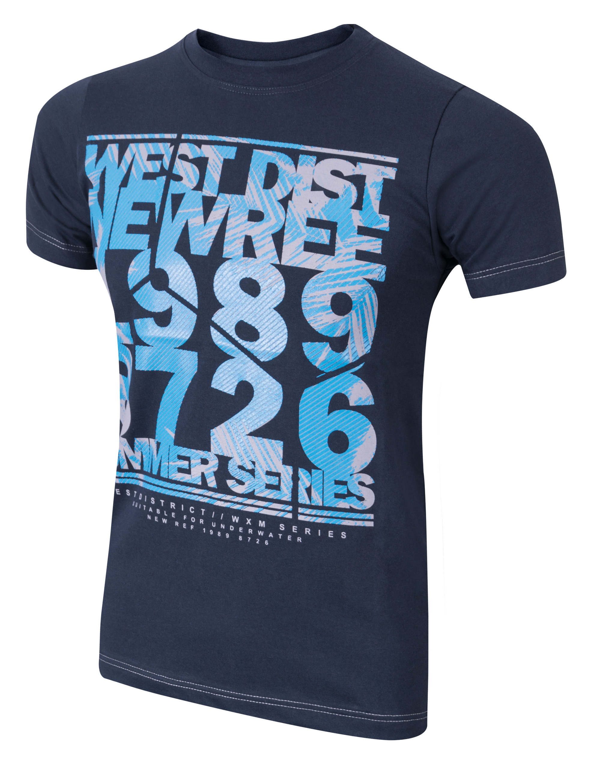 

T-shirt Koszulka Koszulki Męskie KM05 r L granat