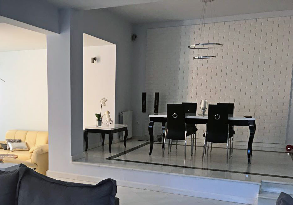 ROZKŁADANY STÓŁ BIAŁY CZARNY WYSOKI POŁYSK GLAMOUR Marka iMeblowo