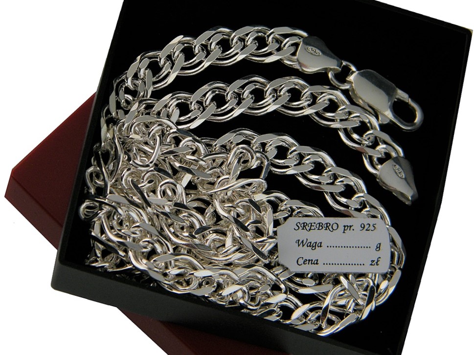 

Srebrny Łańcuszek Nonna 7,6 mm Hurt Detal /-50%