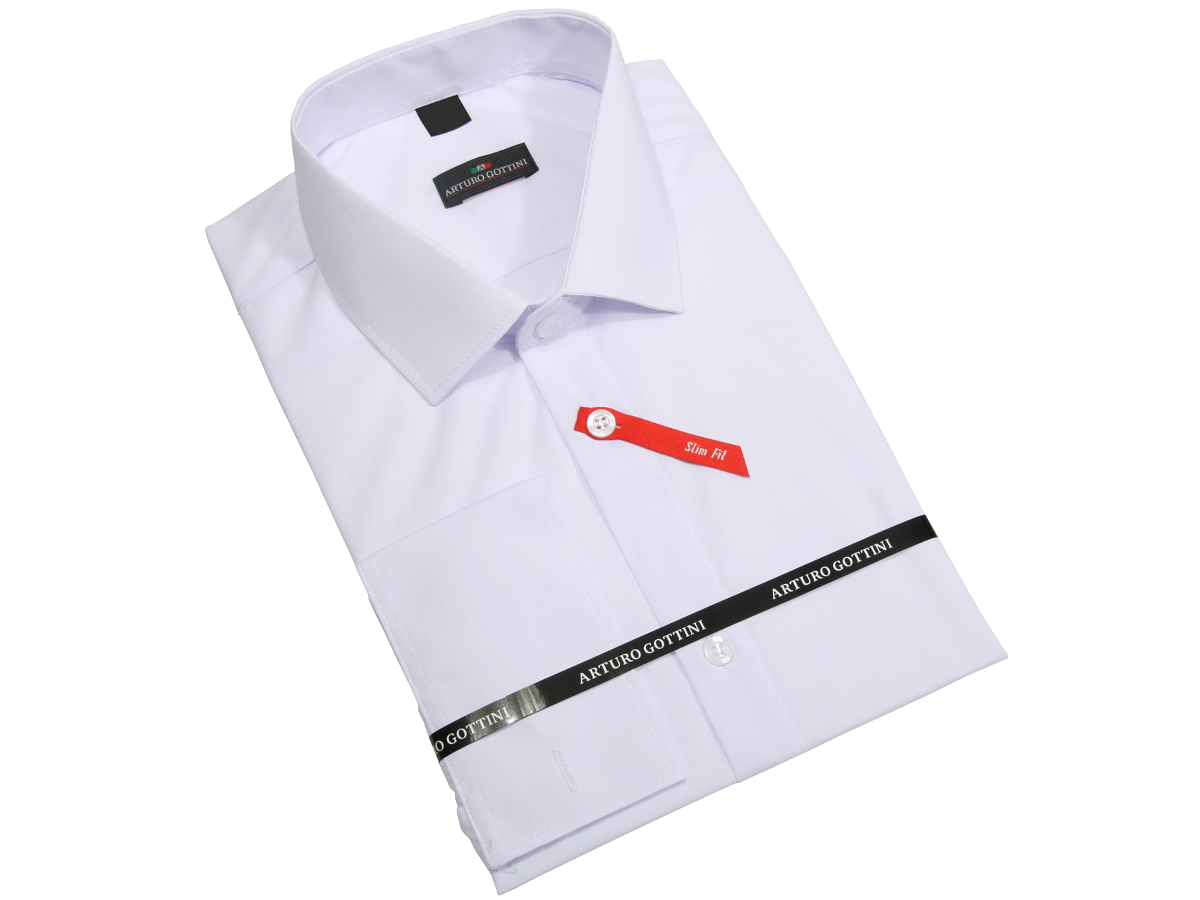

Koszula Biała Gładka 40 176-182 Slim Fit
