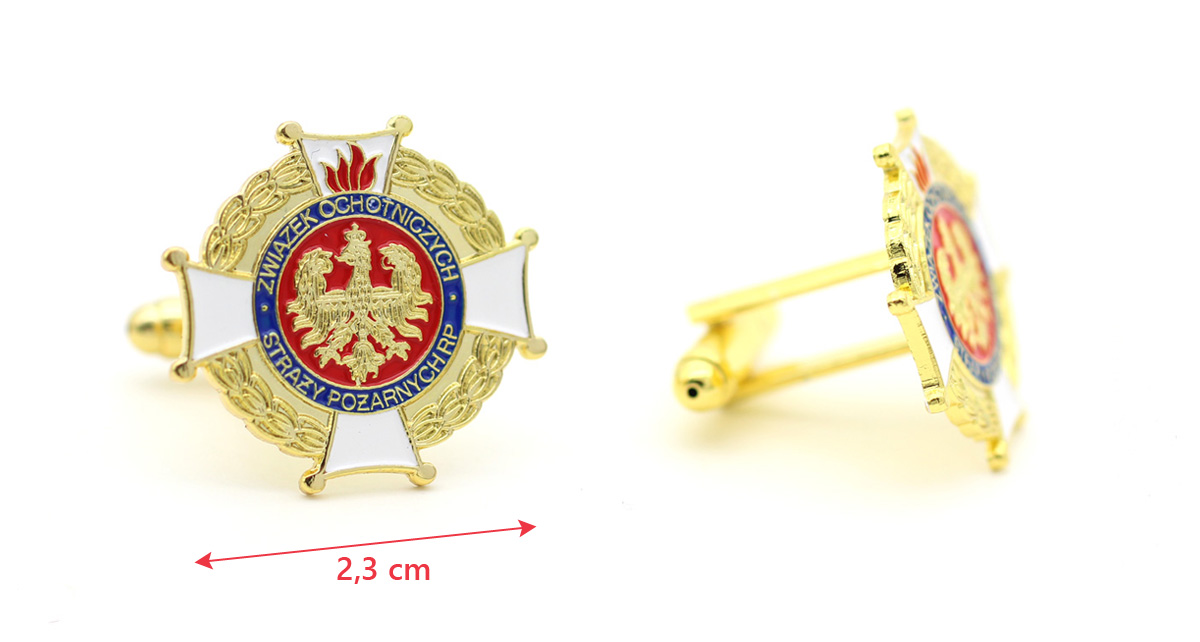 OSP SPINKI DO MANKIETÓW i KRAWATA i ETUI SZAFIR Marka inny