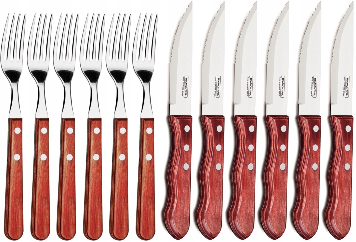 

Tramontina Sztućce do steków 12 el. Jumbo Polywood