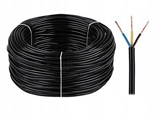 

Przewód kabel Omy Czarny 3x0,75 300V 10mb G-026835