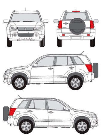 Сузуки гранд витара нарисовать