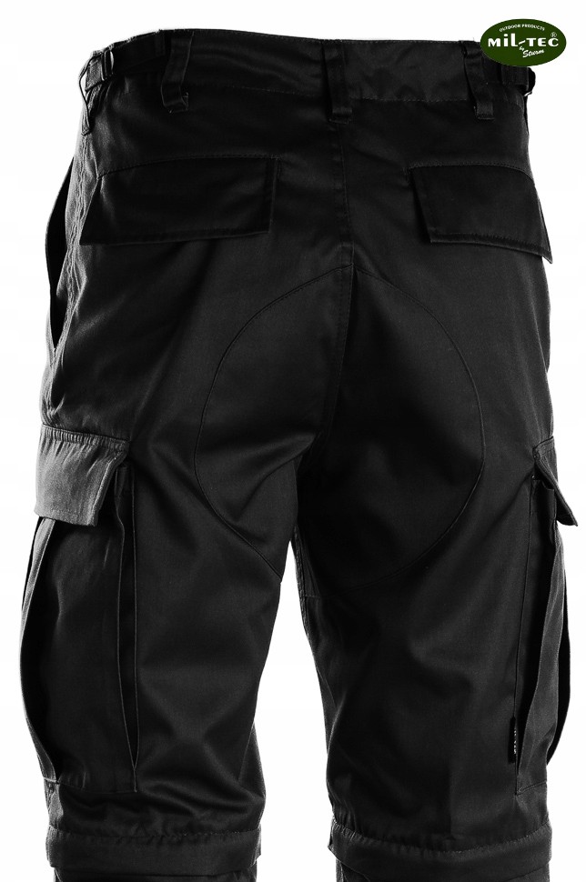 Trekkingowe SPODNIE BDU 2w1 ZIP OFF Czarne - M Rozmiar M