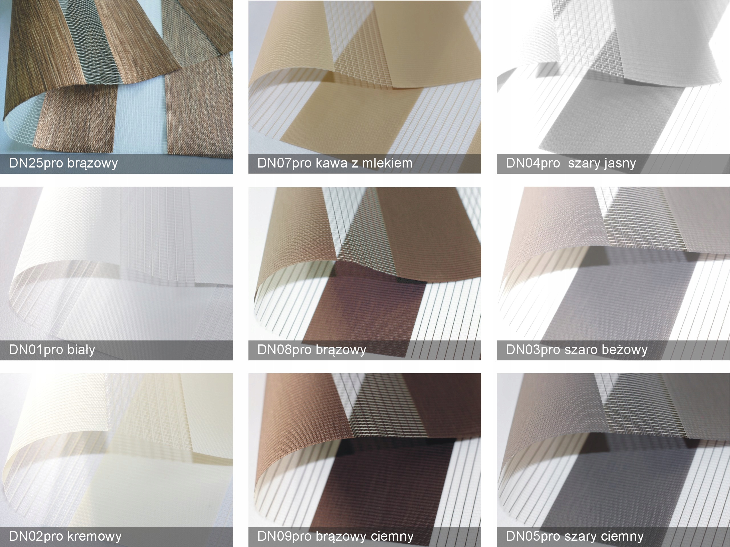 Roleta Dzień i Noc złoty dąb orzech mahoń 41x130 Marka Witkowski