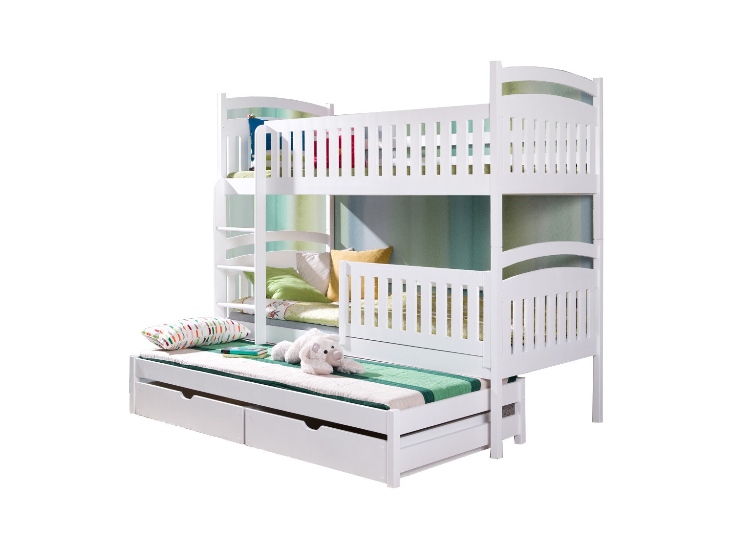 Кровать двухъярусные кровати для детей 3-местные ЗОСЯ 80x180