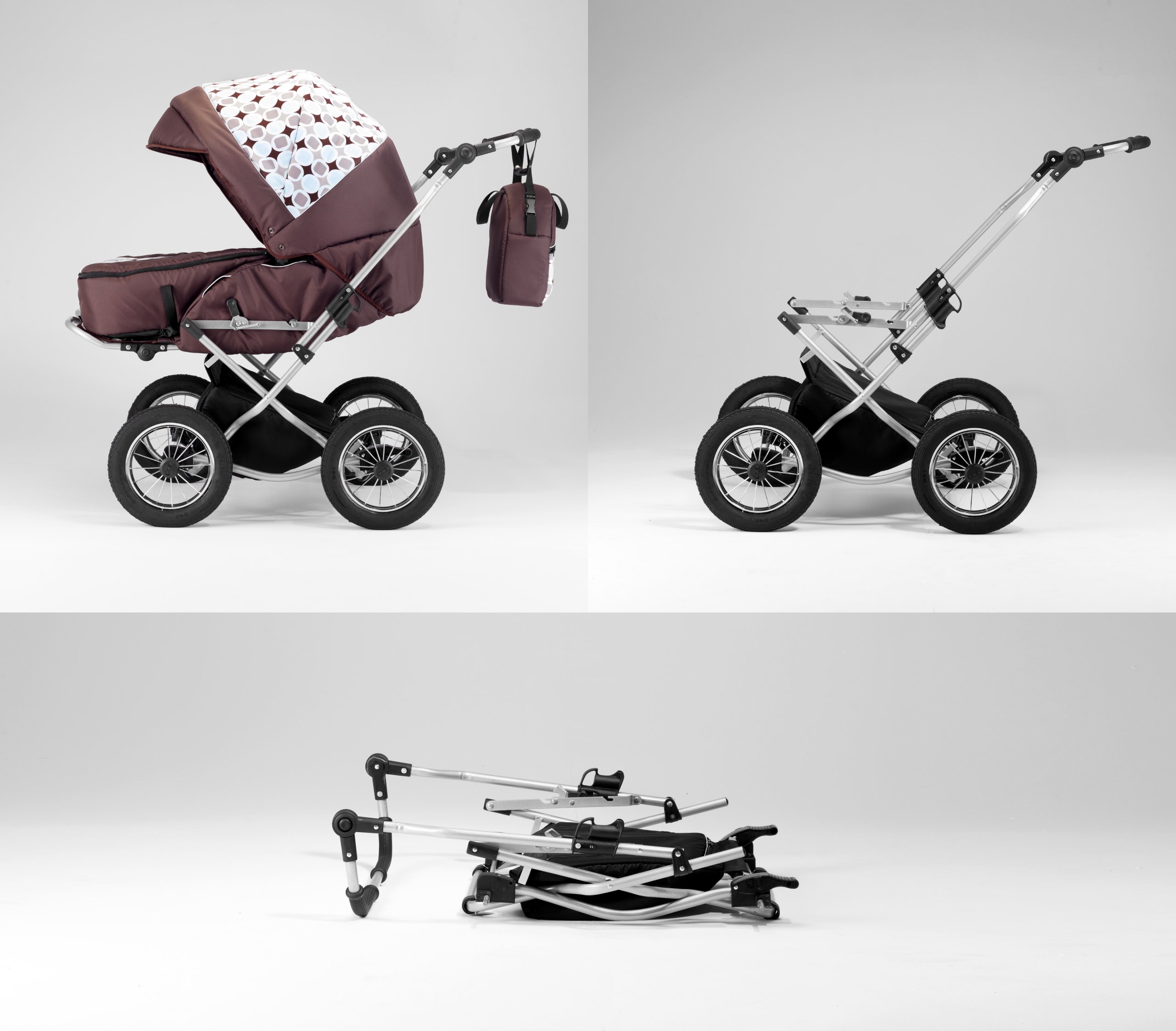 POLSKI WÓZEK NA PASKACH + 2 FOTELIKI ISOFIX + ADAPTER. Marka ELCAR