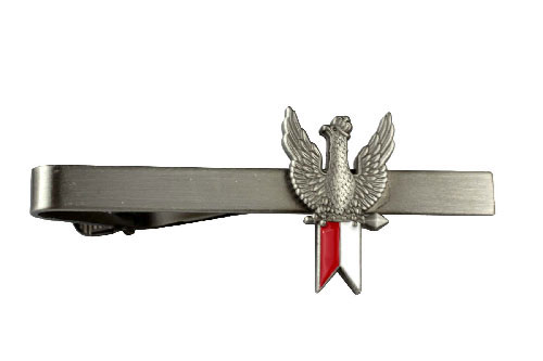 ORZEŁ NA FLADZE STARE SREBRO SPINKA DO KRAWATA Marka inna