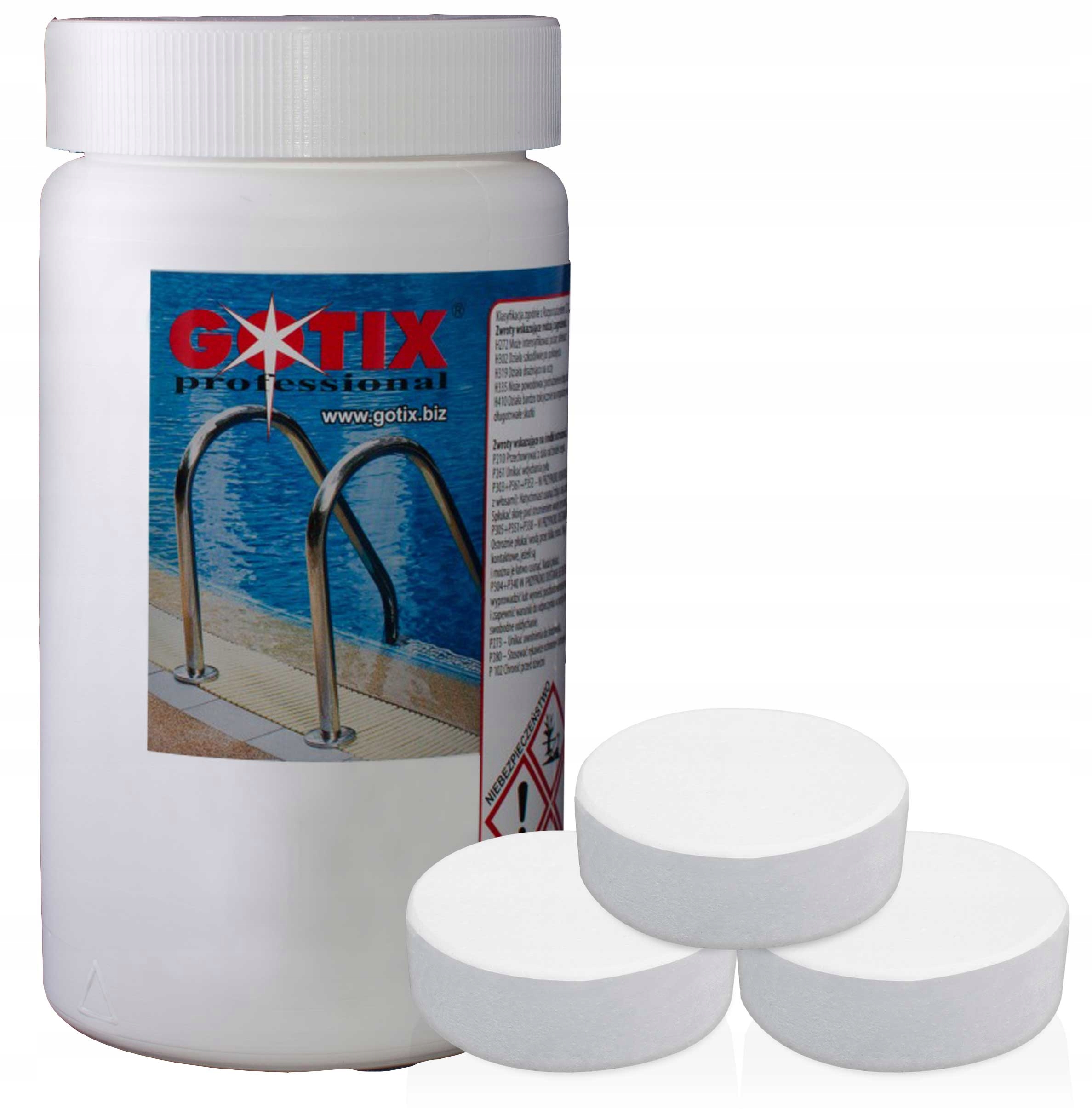 

Chlor Tabletki Multifunkcyjne 200g Gotix Multi 1kg