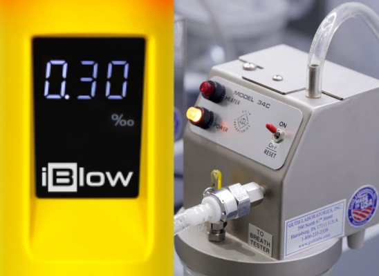 POLICYJNY alkomat iBlow bezustnikowy przesiewowy Color yellow