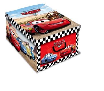 

Pudełko kartonowe na zabawki Disney Cars Auta