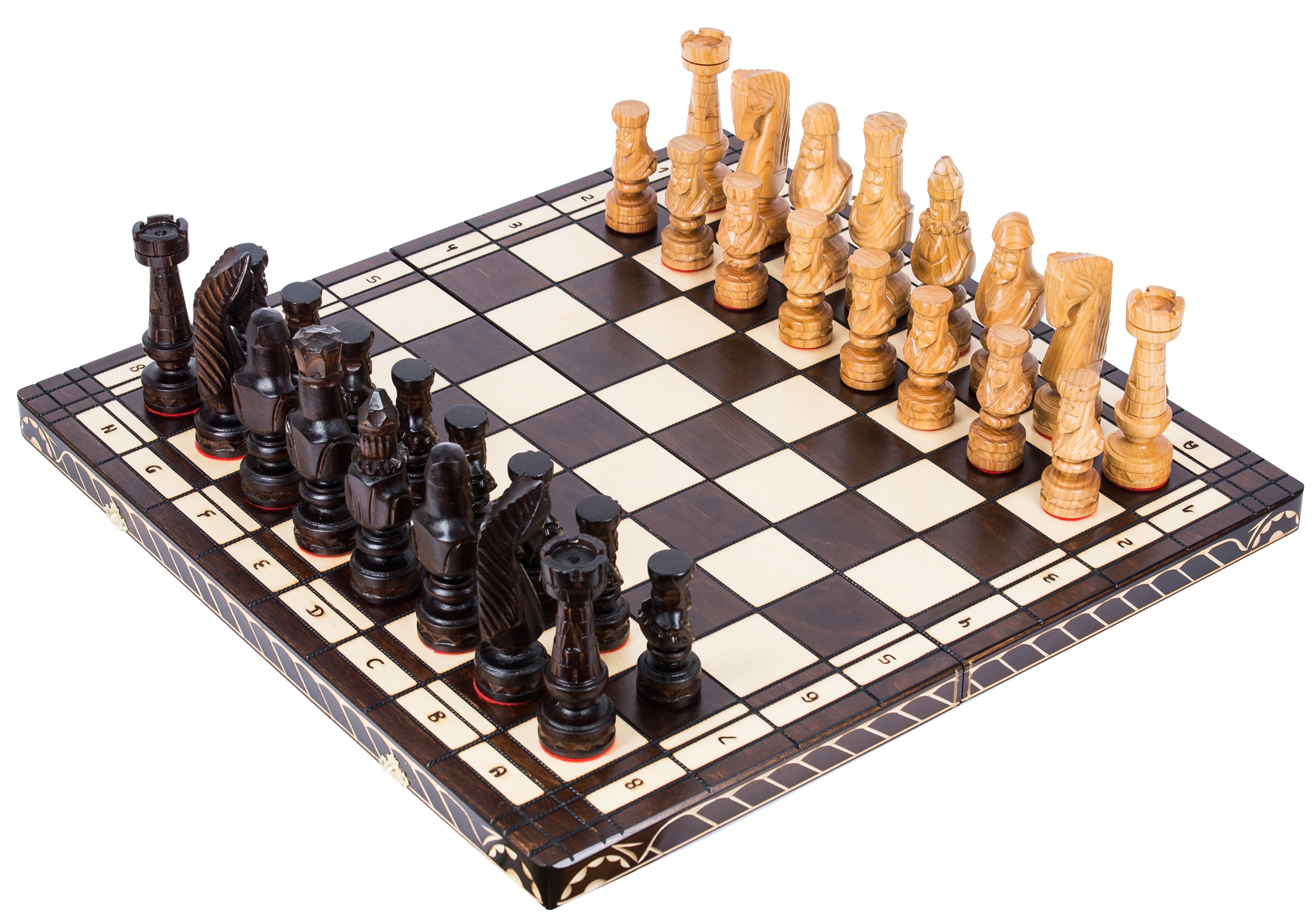 SQUARE - Szachy drewniane Rzeźbione CEZAR - 60 cm Nazwa Cezar