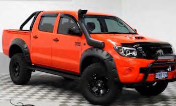 Poszerzenia błotników 95mm Toyota Hilux 2012-2015