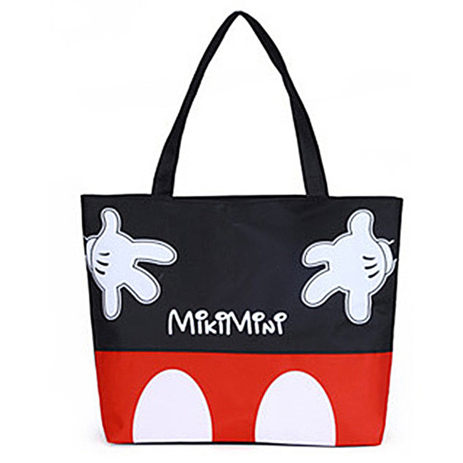 

Duża Materiałowa Torba Shopper Bag Nadruk