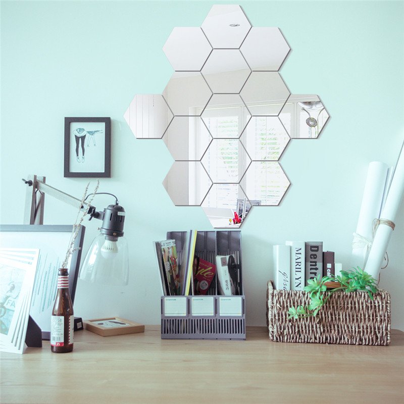 Lustro Hex plaster miodu 18 cm HEXAGON Kształt heksagon